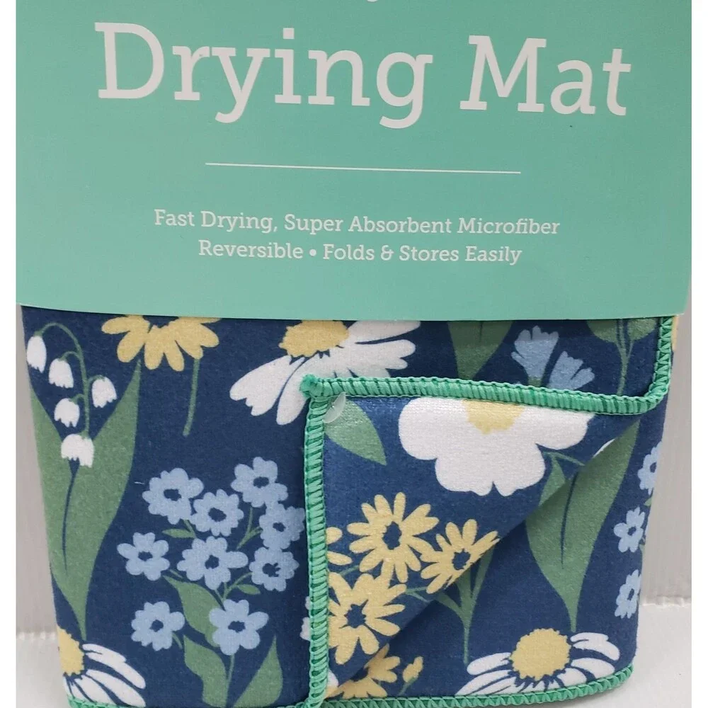Kitchen Microfiber Dish Drying Mat (14